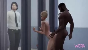 Hotwife neuken dokter in de voorkant van cuckold ezel