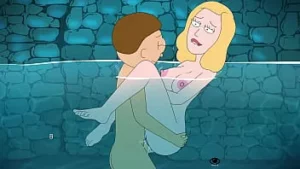 Rick and morty:a way back home (giornata in famiglia in piscina) [60fps][ferdafs][no commentary][showcase] beth, morty, summer, morticia