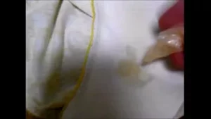 My wife does not know her panty is creamed so much
