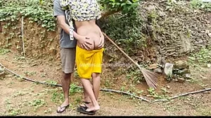Indian wife fuck with boy outside sex