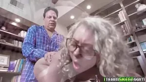 Pervy stepdad romping his nerdy stepdaughter allie addison from behind