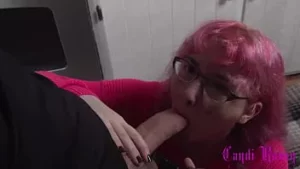The real halftime show – risky blowjob