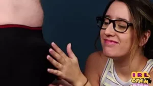 Cfnm amateur teen does her 1st cfnm bj with cumshot ending