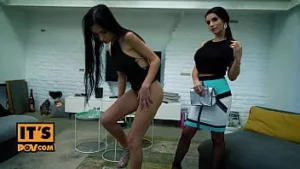 Pov - nelly kent y sasha rose follan tu polla en todas las posiciones