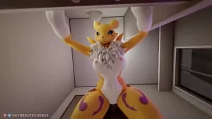 Renamon 被狠狠地操了大约 10 分钟（循环）